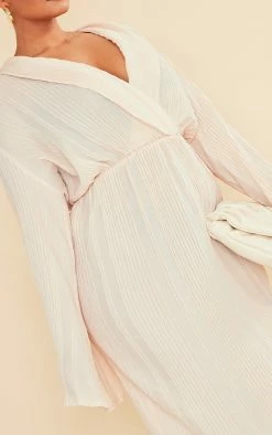 Plus Cream Plisse Wrap Front Midi Dress 10 Plus Cream Plisse Wrap Front Midi Dress -US Dresses Sales Store 93648d415da40eecf1f615d0d329f98f53d52244 cnc9694 4