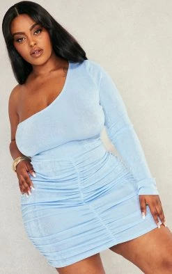 Plus Light Blue Acetate Slinky One Shoulder Bodycon Dress 9 Plus Light Blue Acetate Slinky One Shoulder Bodycon Dress -US Dresses Sales Store 9657292b14adc1989bc288542a933b046d8682f7 cnd2481 4