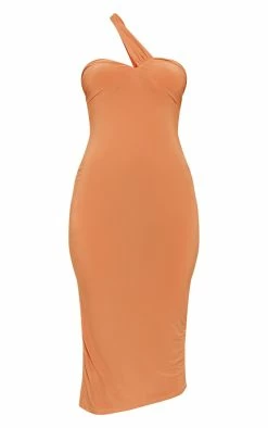 Clay Slinky One Shoulder Strap Pointed Hem Midi Dress -US Dresses Sales Store 968bcf14abbb6716b2f1acbc920a5792cc5a97fb cnd5843 5