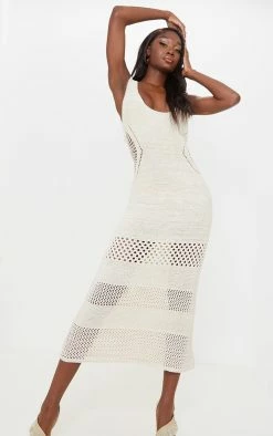 Tall Cream Crochet Plunged Maxi Dress -US Dresses Sales Store 97a54a30996c9dc27845b49357fd6270c8163b72 cms7752 4