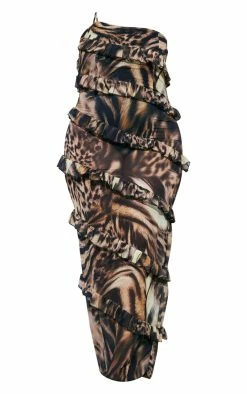 Plus Brown Leopard Printed One Shoulder Ruffle Maxi Dress -US Dresses Sales Store 9c7c13d2307a5058e18939219997e148e668b7ab cnd4866 5