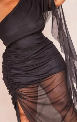 Plus Black Mesh One Shoulder Ruffle Dress -US Dresses Sales Store a133fed2ef735045bf31939b50fb49dbeecd7c73 cnd7333 4