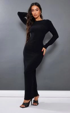 Petite Black Towelled Maxi Dress -US Dresses Sales Store a1f89660e079b5843b7c2ce296a65aad0b30ea49 cnc4903 3