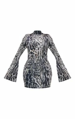 Shape Khaki Animal Print Velvet Lace Up Bodycon Dress -US Dresses Sales Store a3761435c045ea9f26adcf92babf1abc7ca48907 cnb2700 5