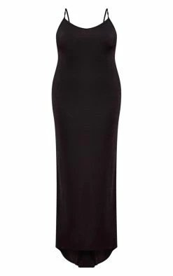 Plus Black Acetate Slinky Strappy Low Back Maxi Dress 11 Plus Black Acetate Slinky Strappy Low Back Maxi Dress -US Dresses Sales Store a6fd18dd504544ed7a2b29b308665419ee6968fd cnd9822 5