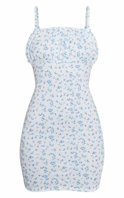 Blue Ditsy Floral Print Strappy Bodycon Dress -US Dresses Sales Store a88e63008824ccca702656c79dfbe41577bc8b9c cnd5776 5