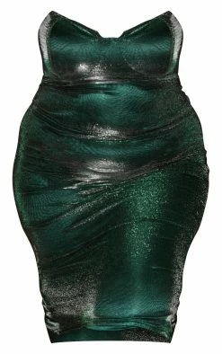 Plus Green Metallic Diamante Chain Detail Midi Dress -US Dresses Sales Store aeeffc9603ab79ee73bbadb31fe48fce5242f03f cnb4183 5