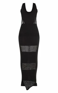 Tall Black Crochet Plunged Maxi Dress -US Dresses Sales Store b0fea23345989da982e1abeb45e26985572f2bb4 cms7753 6