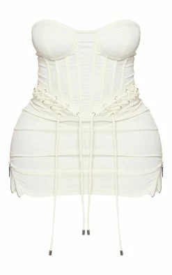 Shape Cream Denim Look Rope Detail Lace Up Corset Bodycon Dress -US Dresses Sales Store b422bd95186168fea6906eba230df611bd5138ed cne0575 5