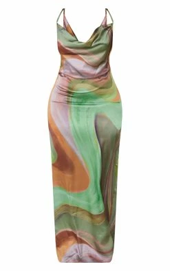 Plus Multi Abstract Marble Print Satin Cowl Neck Strappy Maxi Dress -US Dresses Sales Store b426a4822a0dbde6d00d5b01862ef854052a6948 cmz9577 5