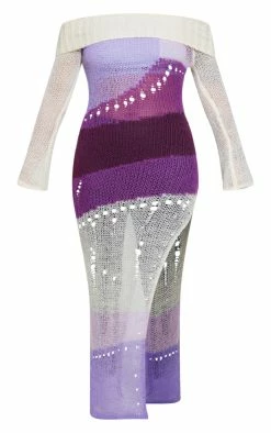 Lilac Abstract Open Knit Distressed Maxi Dress -US Dresses Sales Store b621f83b4de90e10f8b122109ac85013ab6552c9 cnb9428 5