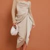 Sage Green Square Neck Ruched Mesh Sleeves Draped Midi Dress -US Dresses Sales Store b86671f6ac4888bf9418d3ef59ef5013ef84777e cna9135 1