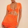 Tangerine Slinky Tie Bust Cut Out Ruched Frill Hem Bodycon Dress -US Dresses Sales Store b8c8ca43a4e32b9390c9fd44adce7fba24c734bc cnd7744 1