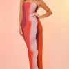 Pink Ombre Print Slinky Bandeau Maxi Dress -US Dresses Sales Store bd8e1859acc2e91b279ecd9abb27cce352622f1b cne2716 1