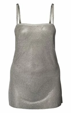 Premium Silver Diamante Strappy Bodycon Dress -US Dresses Sales Store bef3f428eae622f56dff614be0d3b3d91723fcdf cna8741 5