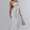Silver Satin Cut Out Binding Detail Strappy Midi Dress -US Dresses Sales Store c0ed16e405836449535e8b95223d6fde5d4597a9 cnc7628 1