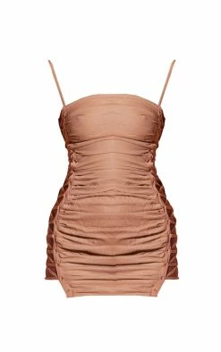 Taupe Linen Look Lace Up Side Bodycon Dress -US Dresses Sales Store c2c1a3abfd6b3762b5b0d327ecc88200ac80350e cne0990 5