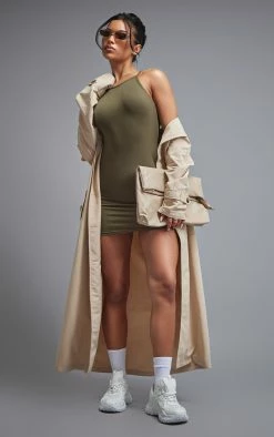 Khaki Viscose High Neck Bodycon Dress 9 Khaki Viscose High Neck Bodycon Dress -US Dresses Sales Store c333786e148fcfd500ca7d603d686484438b5e7f cnd0694 3