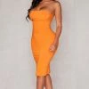 Shape Orange Stretch Woven Panel Detail Midi Dress -US Dresses Sales Store c3c45a703238002d6f6cb49fda949b612d3ec200 cnd5118 1