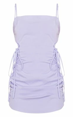 Lilac Woven Cut Out Side Ruched Bodycon Dress -US Dresses Sales Store c44d3ec91b449d06cb4b0cb2ca519179b6246657 cnd5456 5