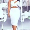 Plus White Cut Out One Shoulder Midi Dress -US Dresses Sales Store c555be79b8e25f622096ec3d785451eabe2d917e cmd1978 1