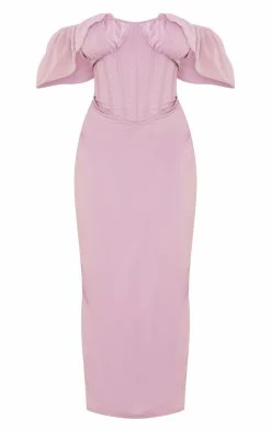 Plus Lilac Drape Sleeve Corset Midaxi Dress -US Dresses Sales Store c79f2016411c9fc9c8acc37b5c6616af9707e044 cnd4859 5