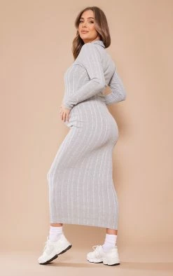 Maternity Light Grey Ribbed Polo Neck Maxi Dress 8 Maternity Light Grey Ribbed Polo Neck Maxi Dress -US Dresses Sales Store c7e89abf77d395ac709380826549f42daaee3c81 cnd3129 2