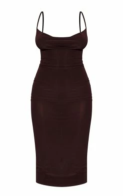 Petite Chocolate Slinky Cowl Neck Midaxi Dress -US Dresses Sales Store c8a8060e8647c99c3aa0e8fbd8cf5626d2b3d439 cmv1871 6