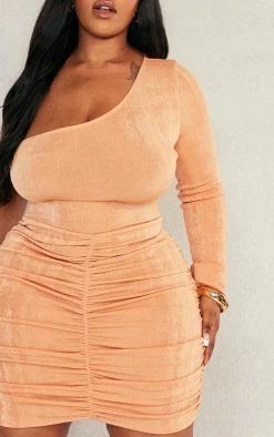 Plus Peach Acetate Slinky One Shoulder Bodycon Dress 9 Plus Peach Acetate Slinky One Shoulder Bodycon Dress -US Dresses Sales Store cb6e4ff7c486e30e82d46a4f33b59bc6a213882a cnd2480 4