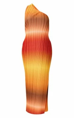 Brown Ombre Plisse One Shoulder Scoop Back Maxi Dress -US Dresses Sales Store cc54313a9219243273738d6dc8df521aba6ce77c cne2949 5