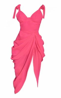 Hot Pink Underwire Detail Draped Midi Dress -US Dresses Sales Store d03ae5a1765cc01ef2acc1d19346fe029458e9ae cmv1894 6