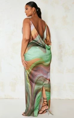 Plus Multi Abstract Marble Print Satin Cowl Neck Strappy Maxi Dress -US Dresses Sales Store d1e07e883db31ceda8680223a6523b626900b1c9 cmz9577 3