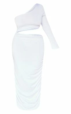 Plus White Slinky One Shoulder Cut Out Midi Dress -US Dresses Sales Store d3cc170edca1c1232df03f1551712a018dd0c137 cnb4365 5