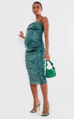 Maternity Emerald Green Sequin Cowl Neck Dress -US Dresses Sales Store d45ad402ae4280a221db0e42bf0b763628049d84 cnb2411 3