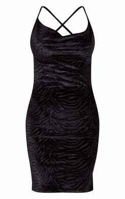 Tall Black Devore Zebra Print Bodycon Dress -US Dresses Sales Store d63b4e05000262cf01eaeaf819cdedb6221c413b cna9252 5