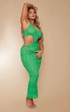 Shape Bright Green Textured Cut Out Strappy Maxi Dress -US Dresses Sales Store d9f1f387cc8095a159165a161edb4f1ef9e7e7d2 cne0367 3