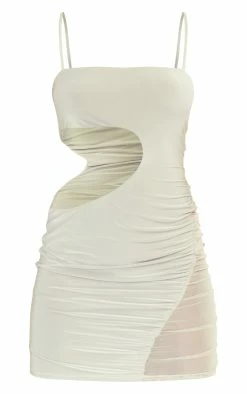 Moss Sand Slinky Cut Out Mesh Insert Ruched Bodycon Dress 11 Moss Sand Slinky Cut Out Mesh Insert Ruched Bodycon Dress -US Dresses Sales Store dc1c5b901dacaa7673e13394c3dcb69c2f6b00d2 cnd0410 5