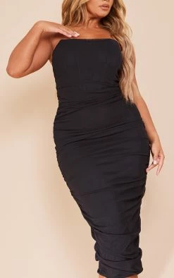 Shape Black Bandeau Mesh Corset Ruched Midaxi Dress -US Dresses Sales Store df9a25dc02f96d4079cd2b4d478461e03a867273 cnb0865 4