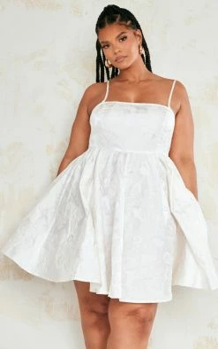 Plus Cream Jacquard Shift Dress -US Dresses Sales Store e0e0bfb7e01ff2b5fd4844d0f33bab3e1c180d3a cne0797 3