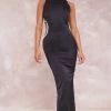Black Satin Embellished Side Cut Out Detail Maxi Dress -US Dresses Sales Store e3e13d122b9a1ddd6d341f6b821dc035a3a747a6 cne1407 1