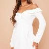 White Bardot Knot Detail Blazer Dress -US Dresses Sales Store ec3b7374ac45cf58d4c964f7ed069366c5b39e74 cmc5397 1
