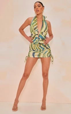 Green Zebra Print Ring Detail Ruched Side Bodycon Dress -US Dresses Sales Store ecda38a3f591c7bfc4d6fcd2f0f76bba5bc41e15 cmy7171 4