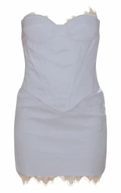 BRIDAL White Lace Corset Bandeau Bodycon Dress -US Dresses Sales Store ee1138216dac2273df9bd94ba6533d7f2adb6ef7 cnd9167 5