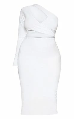Plus White Cut Out One Shoulder Midi Dress -US Dresses Sales Store ee5ea70135eaa2fdfe6cfe966a73bc25aa4a5218 cmd1978 3