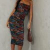 Tall Brown Marble Mesh Ruched Midi Dress -US Dresses Sales Store ef240b03795cca0510e926099c64c1ace7336a70 cmt9998 1