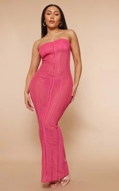 Shape Hot Pink Mesh Seam Detail Maxi Dress 9 Shape Hot Pink Mesh Seam Detail Maxi Dress -US Dresses Sales Store ef61212eede77dbe16500eefe7d2ddc34dc6a464 cnd5195 3
