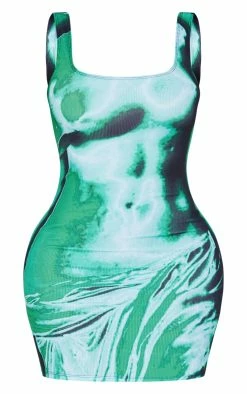 Shape Green Body Print Rib Low Back Bodycon Dress -US Dresses Sales Store f081a8db6d2ba12922c000c4616819778614f55f cne0623 5