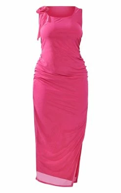 Plus Pink Corsage Detail Midi Dress -US Dresses Sales Store f5aaa1765815f6b797b4df1e196cbce233c43168 cne4116 5