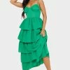 Bright Green Cup Detail Strappy Tiered Maxi Dress -US Dresses Sales Store f5f58f88bfec0926caa2138a270546177f9b9fbc cmr7645 1