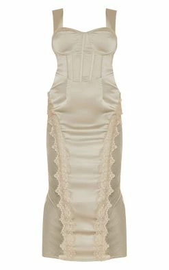 Plus Sage Green Lace Trim Corset Midi Dress -US Dresses Sales Store f62e2a94dc8fddfa03f290c7408bf90f00efff9e cne0739 5